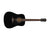 Fender CD-60S Acoustic Guitar Black Dreadnought Solid Top - 0970110006