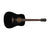 Fender CD-60S Acoustic Guitar Black Dreadnought Solid Top - 0970110006