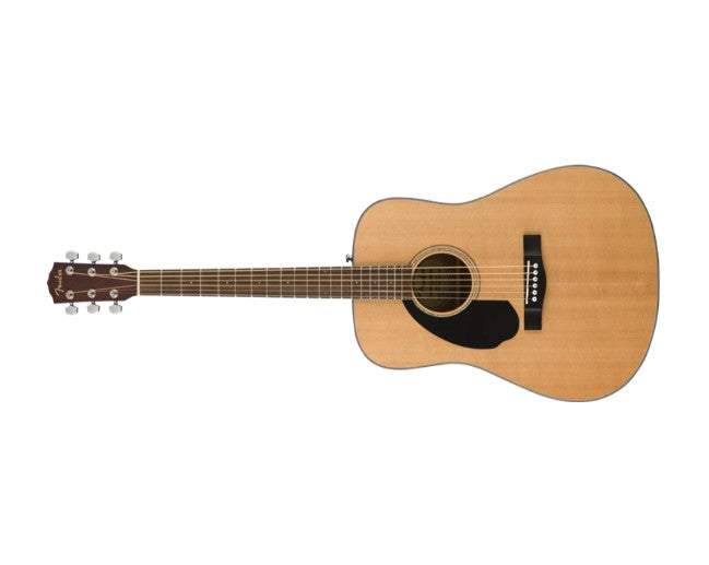 Fender CD-60S Acoustic Guitar Left Handed Natural Dreadnought Solid Top - 0970115021