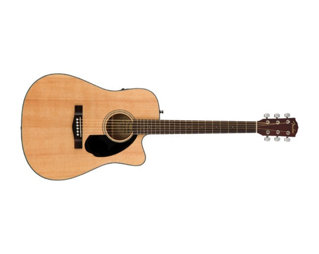 Fender CD-60SCE Acoustic Guitar Natural Dreadnought Solid Cutaway Electric - 0970113021