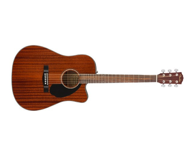 Fender CD-60SCE Acoustic Guitar All Mahogany Dreadnought Solid Cutaway w/ Pickup - 0970113022