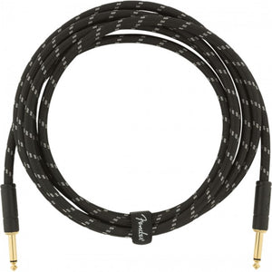 Fender Deluxe Ins Cable 10ft  Black Tweed