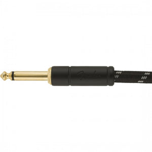 Fender Deluxe Ins Cable 10ft Straight Black Tweed