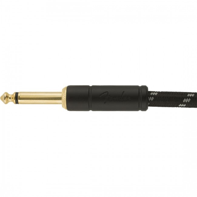 Fender Deluxe Ins Cable 15ft Straight Black Tweed
