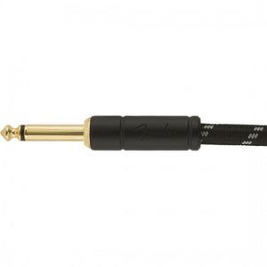 Fender Deluxe Ins Cable 15ft Straight Black Tweed