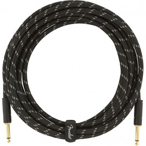 Fender Deluxe Ins Cable 5.5m Straight Black Tweed