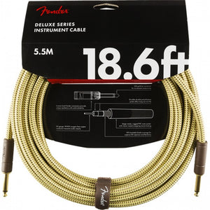 Fender Deluxe Ins Cable 18.6ft Straight Tweed