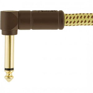 Fender Deluxe Ins Cable 25ft Angle Tweed