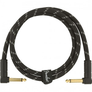Fender Deluxe Ins Cable 90cm Angle Black Tweed