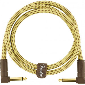 Fender Deluxe Ins Cable 90cm Angle Tweed