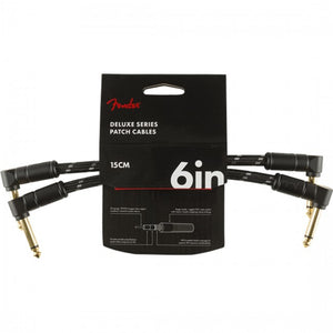 Fender Dlx Ins Cable 15cm Angle/Angle Black