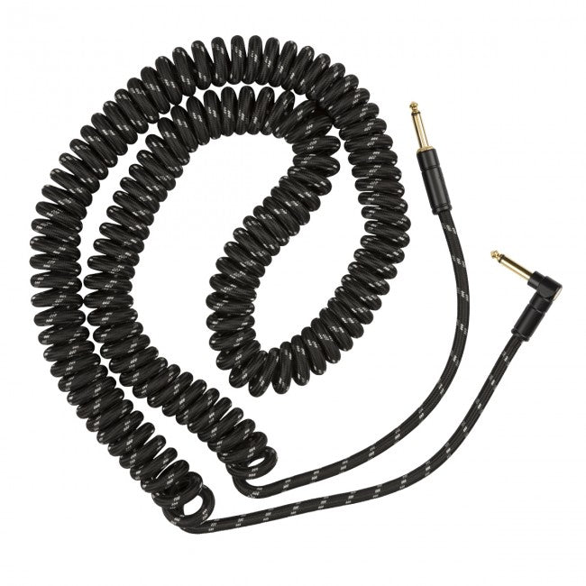 Fender Deluxe Series Coil Guitar Cable Instrument Lead 9m (30ft) Black Tweed