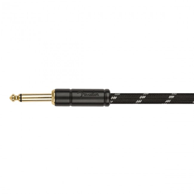 Fender Deluxe Series Coil Guitar Cable Instrument Lead 9m (30ft) Black Tweed