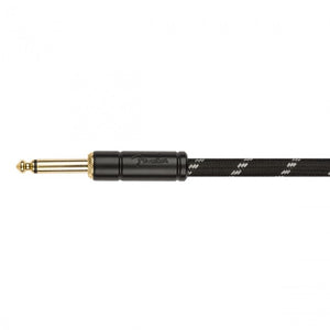 Fender Deluxe Series Coil Guitar Cable Instrument Lead 9m (30ft) Black Tweed