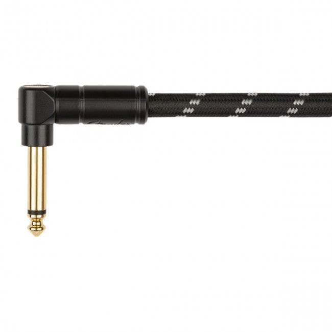 Fender Deluxe Series Coil Guitar Cable Instrument Lead 9m (30ft) Black Tweed