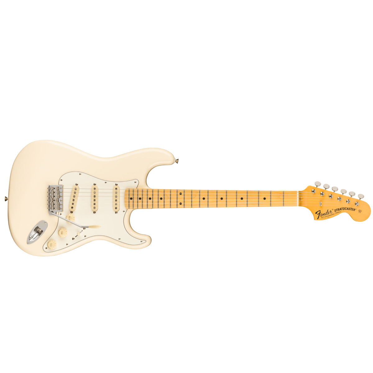 Fender JV Modified 60s Stratocaster Electric Guitar MN Olympic White - MIJ 0251862305