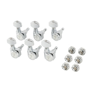 Fender Locking Tuners Chrome - All Short - Stratocaster/Telecaster Tuning Machines (6 Pack) - 0990818105