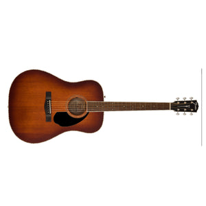 Fender Paramount PD-220E Acoustic Guitar Dreadnought All Mahogany Aged Cognac Burst - 0970310337