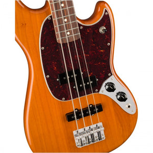 Fender Player Mustang Bass PJ Bass Guitar Pau Ferro Aged Natural - MIM 0144053528 Close 2