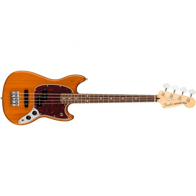 Fender Player Mustang Bass PJ Bass Guitar Pau Ferro Aged Natural - MIM 0144053528