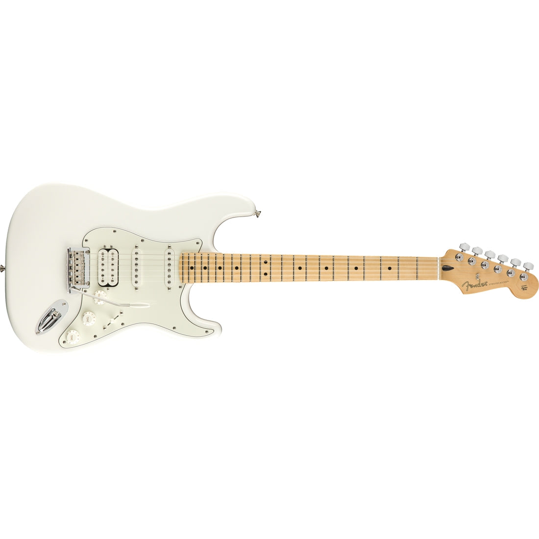 Fender Player Stratocaster HSS Electric Guitar MN Polar White - MIM 0144522515
