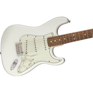 Fender Player Stratocaster Electric Guitar PF Polar White - MIM 0144503515