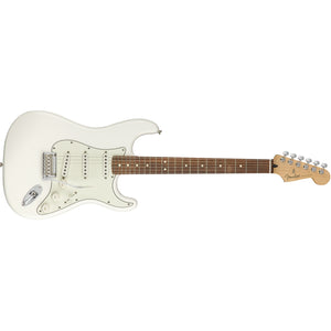 Fender Player Stratocaster Electric Guitar PF Polar White - MIM 0144503515