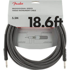 Fender Professional Series Instrument Cable 5.5m (18.6ft) Gray Tweed - 0990820068