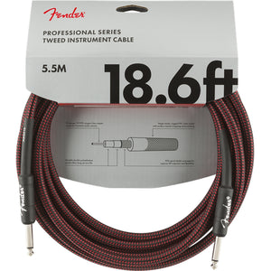 Fender Professional Series Instrument Cable 5.5m (18.6ft) Red Tweed - 0990820067