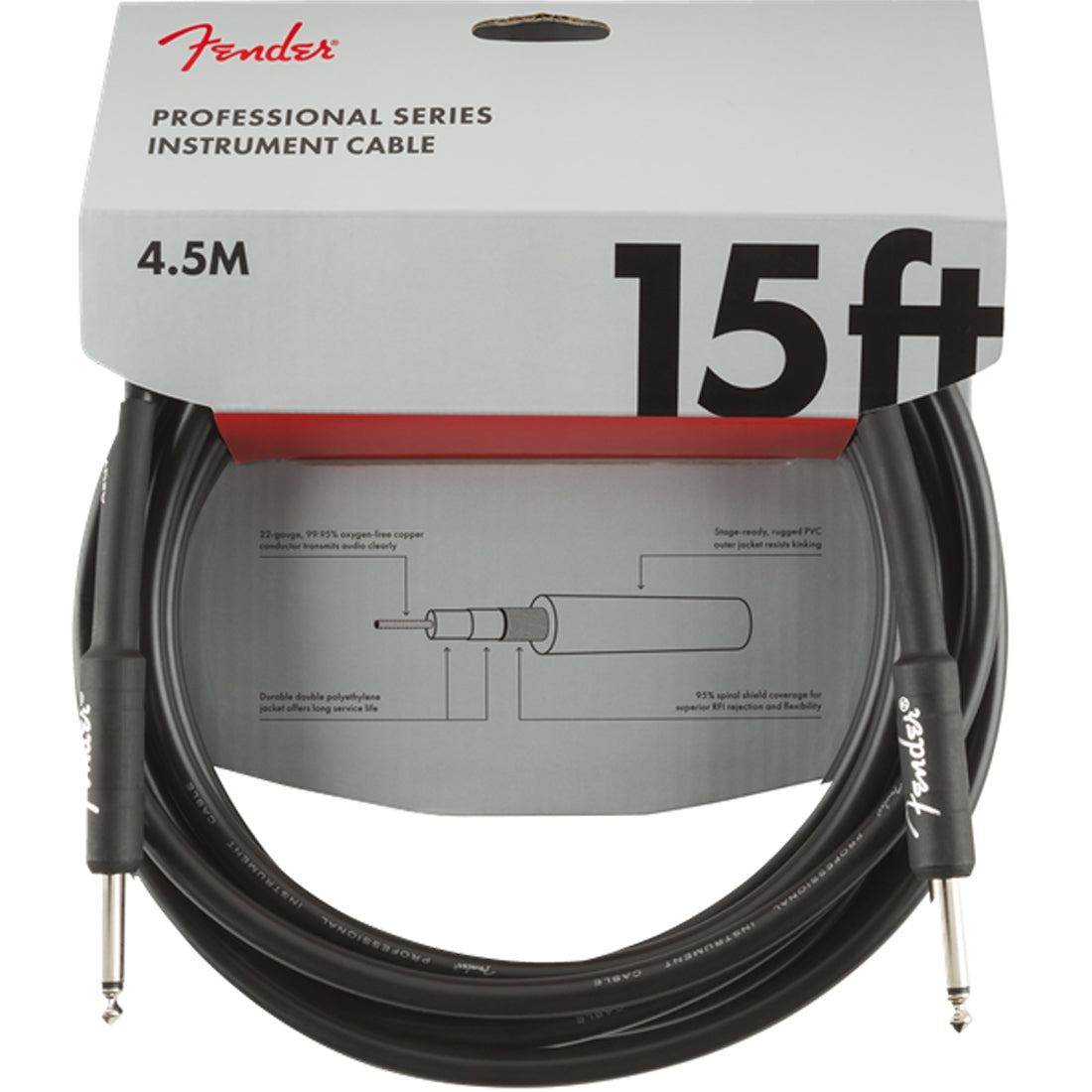 Fender Professional Series Instrument Cable 4.5m (15ft) - 0990820021