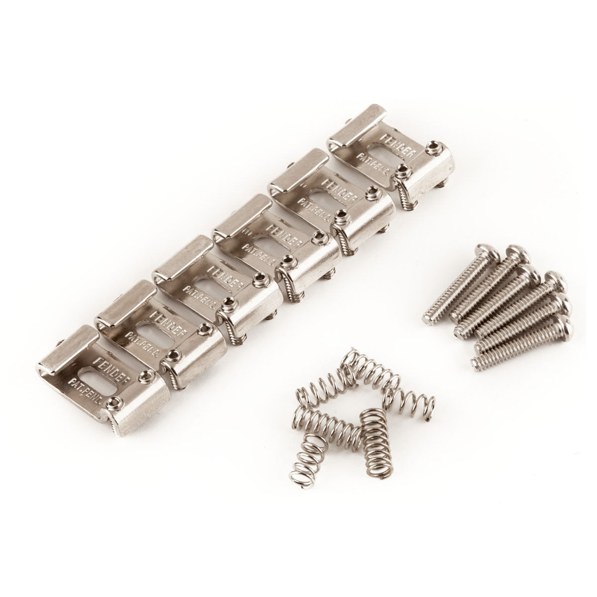 Fender Pure Vintage Stratocaster &quot;Pat. Pend.&quot; Saddle Kit Nickel-Plated - 0992091000
