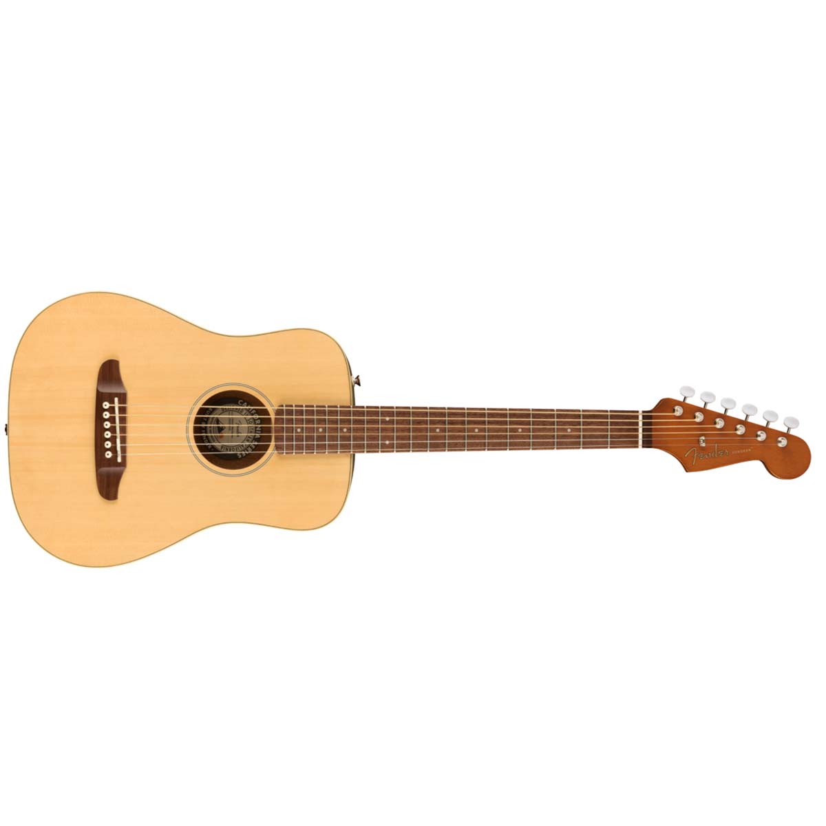 Fender Redondo Mini Acoustic Guitar 1/2 Size Natural w/ GigBag - 0970710121