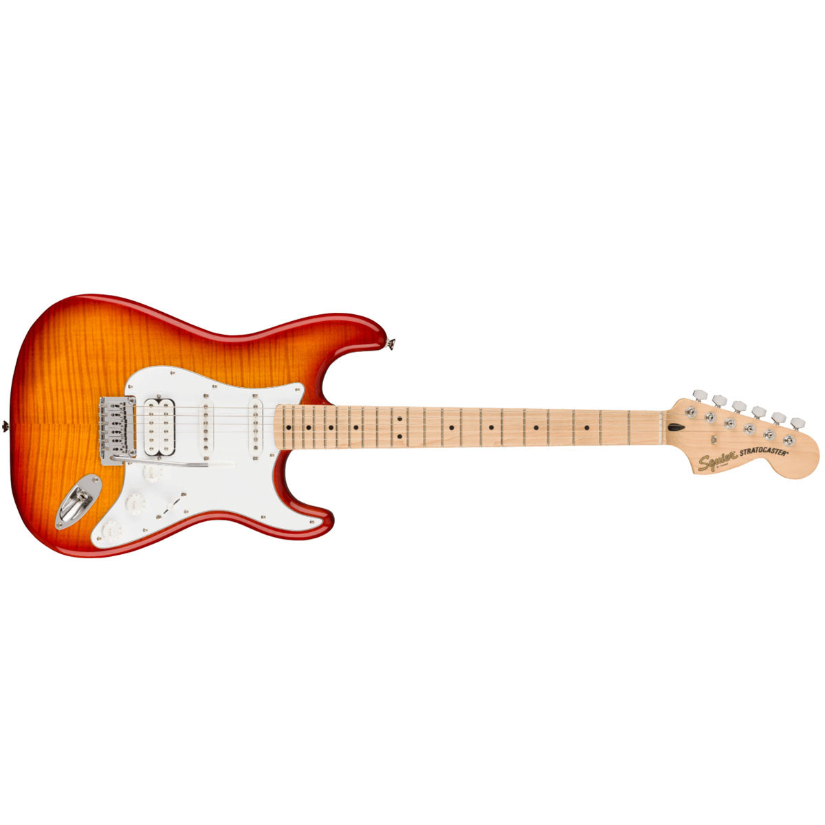 Fender Squier Affinity Series Stratocaster FMT HSS Electric Guitar Sienna Sunburst - 0378152547