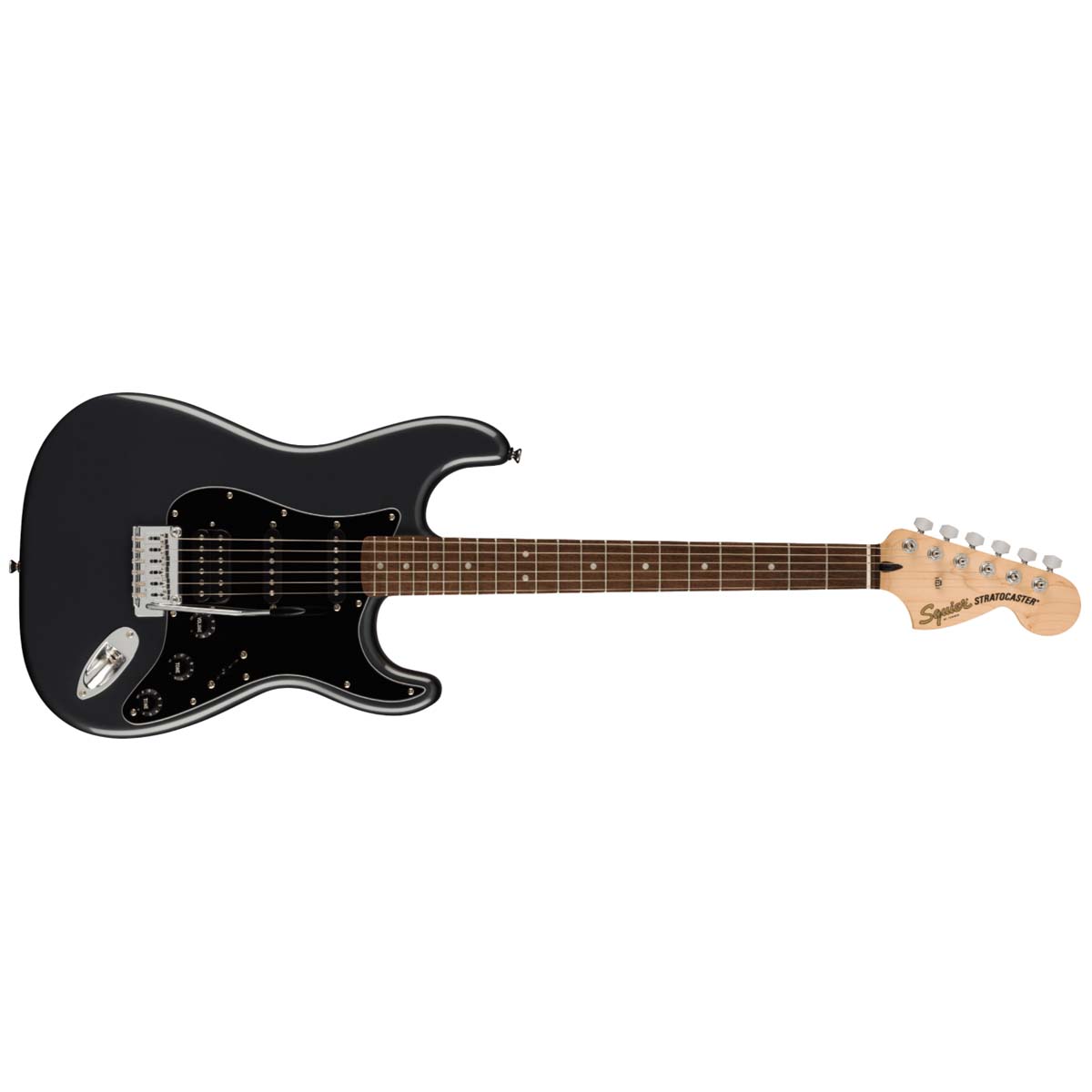 Fender Squier Affinity Series Stratocaster HSS Electric Guitar Pack Charcoal Frost Metallic w/ 15w Amp - 0372821369