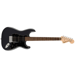 Fender Squier Affinity Series Stratocaster HSS Electric Guitar Pack Charcoal Frost Metallic w/ 15w Amp - 0372821369