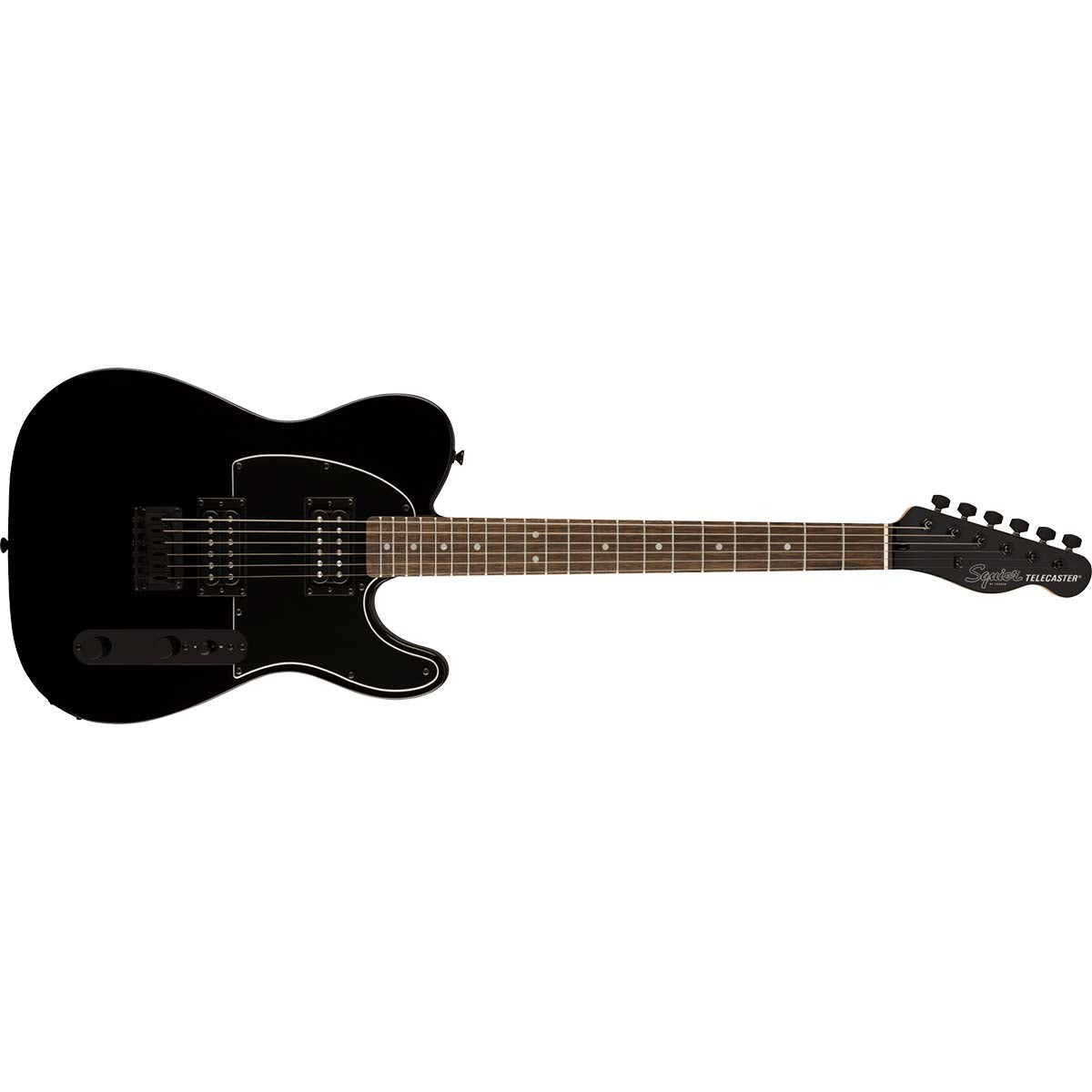 Fender Squier FSR Affinity Series Telecaster HH Electric Guitar Metallic Black w/ Black Pickguard & Hardware - 0378221965