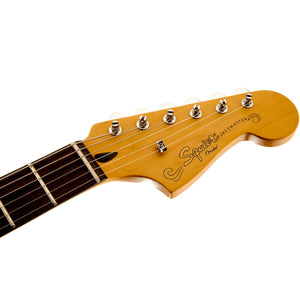 Fender Squier J Mascis Signature Jazzmaster Electric Guitar Vintage White w/ Gold Anodized Pickguard - 0371060541
