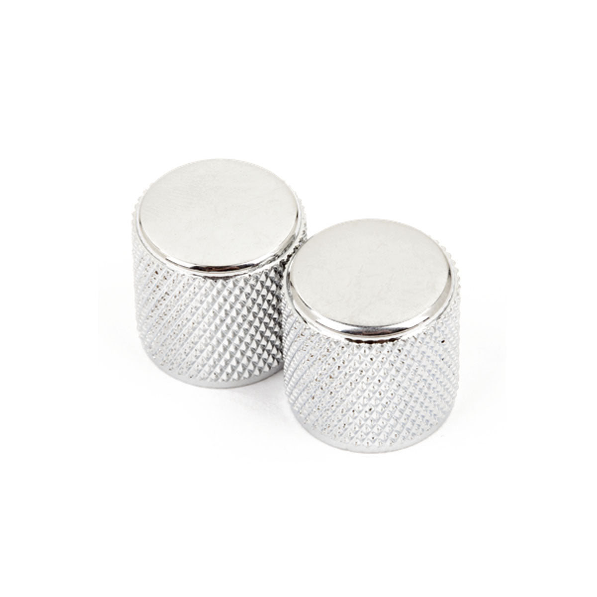 Fender Telecaster/Precision Bass Knobs Knurled Chrome (2 Pack) - 0991366000