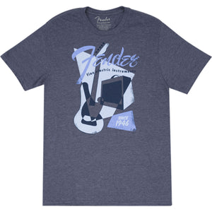 Fender Vintage Geo 1946 T-Shirt Blue XXL - 9125002806