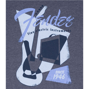 Fender Vintage Geo 1946 T-Shirt Blue XXL - 9125002806