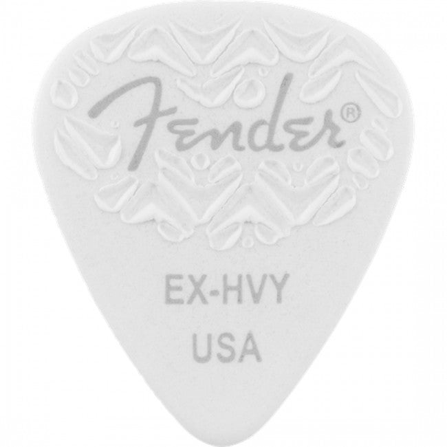 Fender Wavelength 351 Guitar Picks Extra Heavy White