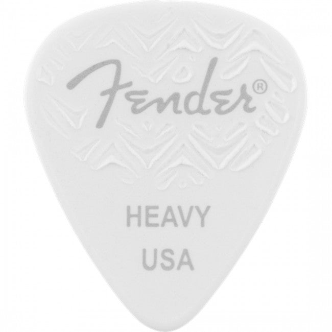 Fender Wavelength 351 Guitar Picks Heavy White