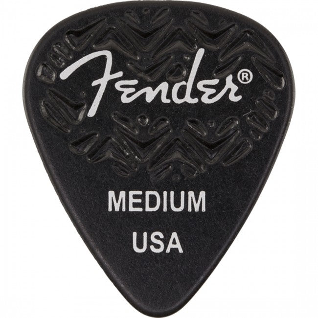 Fender Wavelength 351 Shape Guitar Picks Medium 6 Pack Black 1983351306 Buy Online Belfield Music
