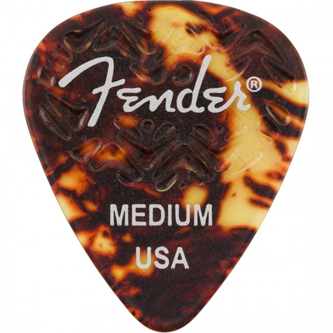 Fender Wavelength 351 Guitar Picks Medium Tortoise Shell