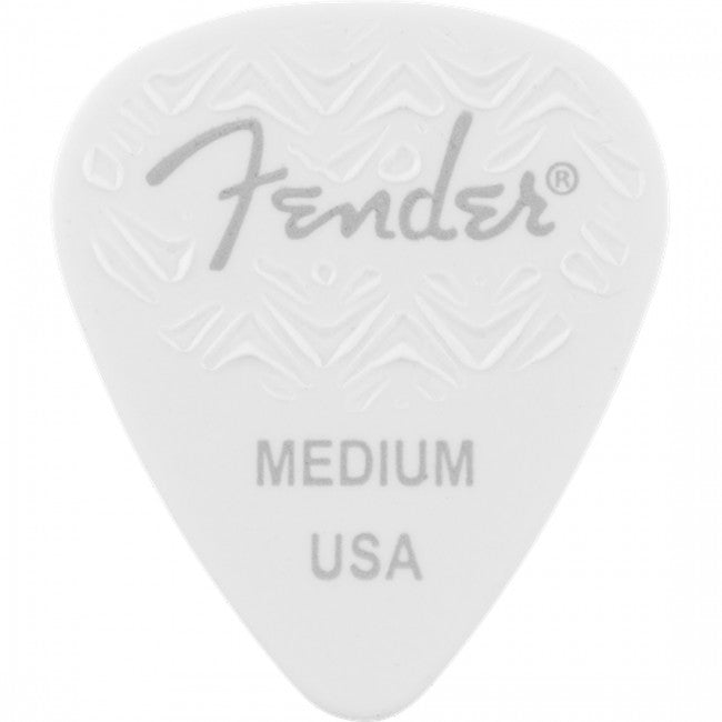 Fender Wavelength 351 Guitar Picks Medium White