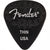 Fender Wavelength 351 Guitar Picks Thin Black