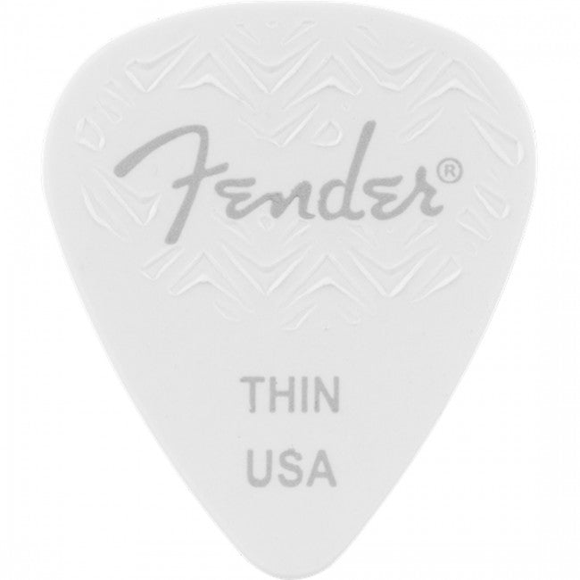 Fender Wavelength 351 Guitar Picks Thin White