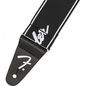 Fender WeighLess Running Logo Strap BW