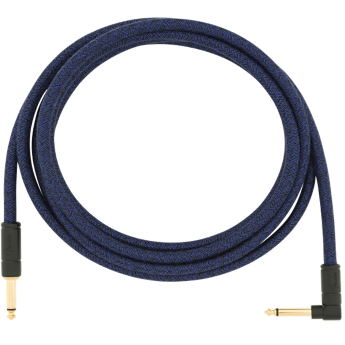 Fender Festival Guitar Cable 3m (10ft) Angled Instrument Lead Pure Hemp Blue Dream - 0990910073
