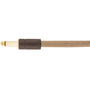 Fender Festival Guitar Cable 3m (10ft) Angled Instrument Lead Pure Hemp Natural - 0990910021